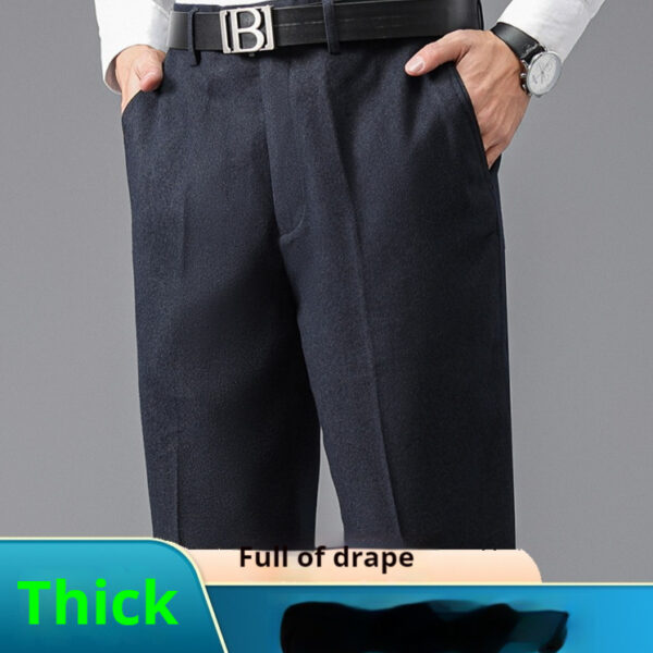 Suit Pants Men's Loose Straight High Waist Deep Middle-aged And Elderly - Image 8