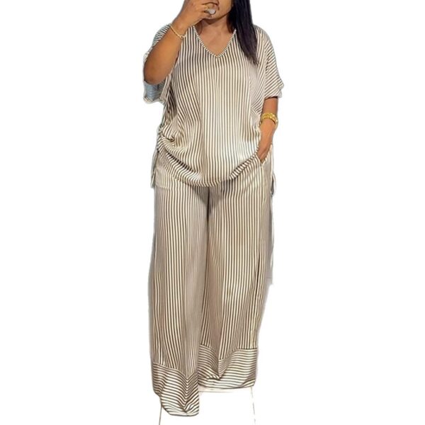 Straight Plus Size Set With Drawstring On Both Sides - Image 5