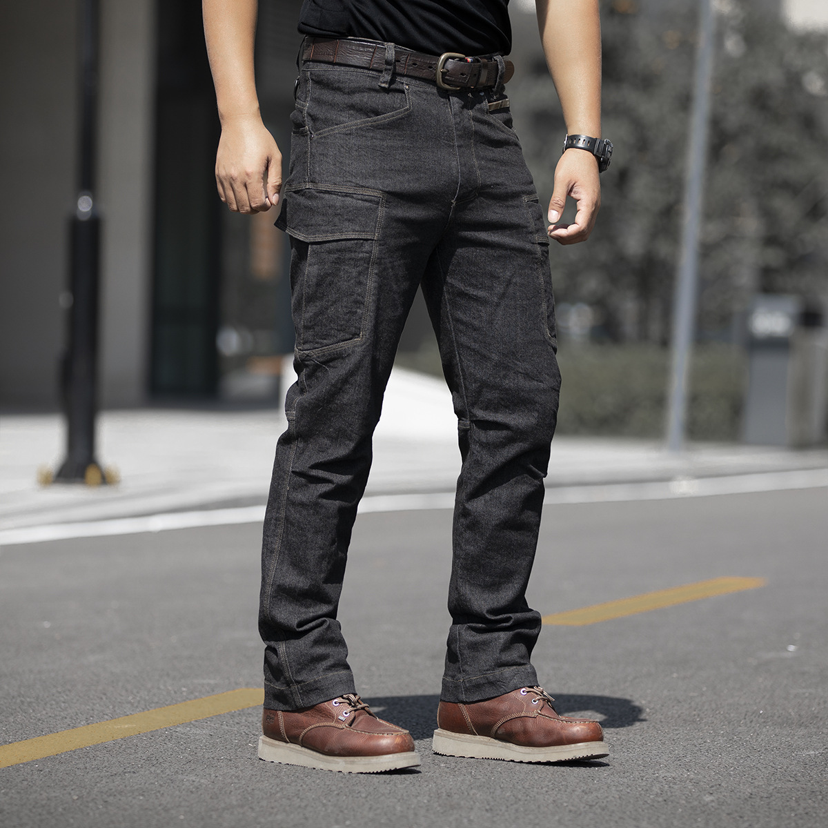 Personality Tactical Stretch Jeans Men - Image 5