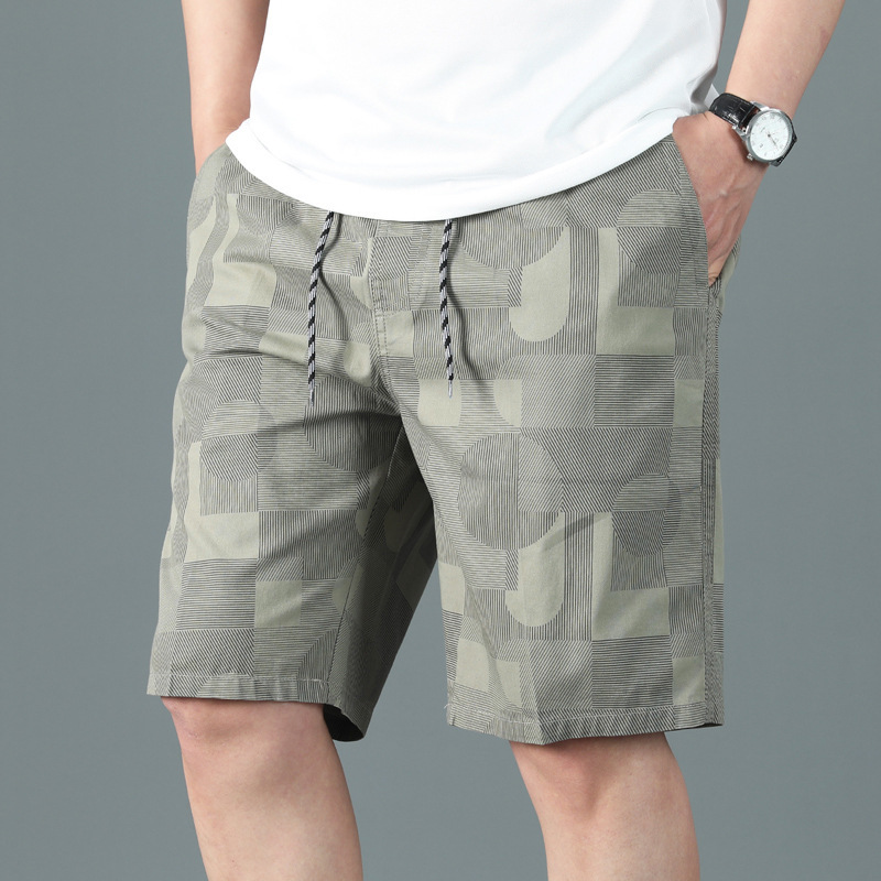 Thin Printed Shorts Fashion Outerwear Casual Pants