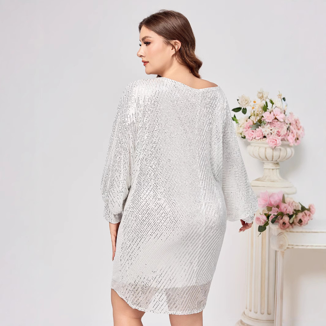 Party Dress European And American Off-the-shoulder Dress - Image 3