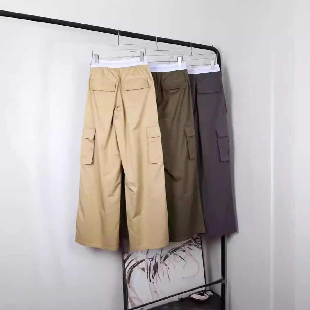 Elastic Waistband American Workwear Loose All-matching Straight Hot Girl Trousers - Image 3