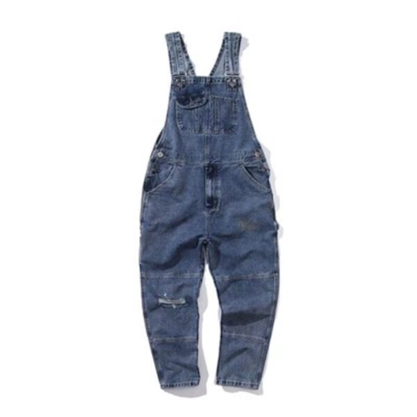 Fashion Men's Straight Cargo Suspender Jumpsuit - Image 5