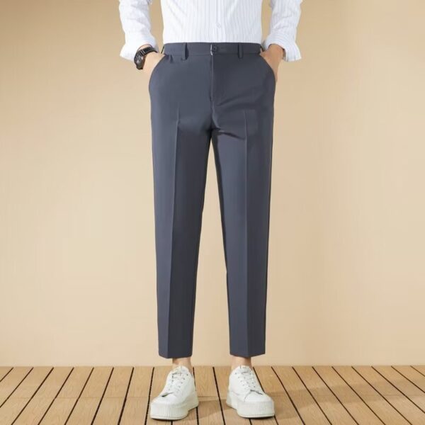 Business Gentleman Straight Casual Cropped Pants Fall - Image 8