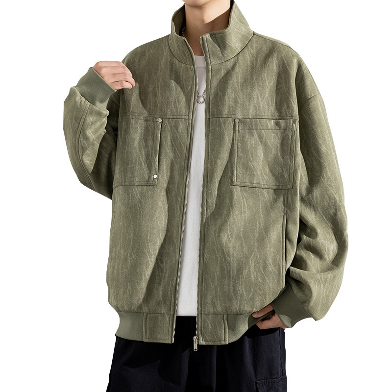 Autumn Weight-catcher Trendy Long Sleeve Casual Coat Men's Clothing - Image 5