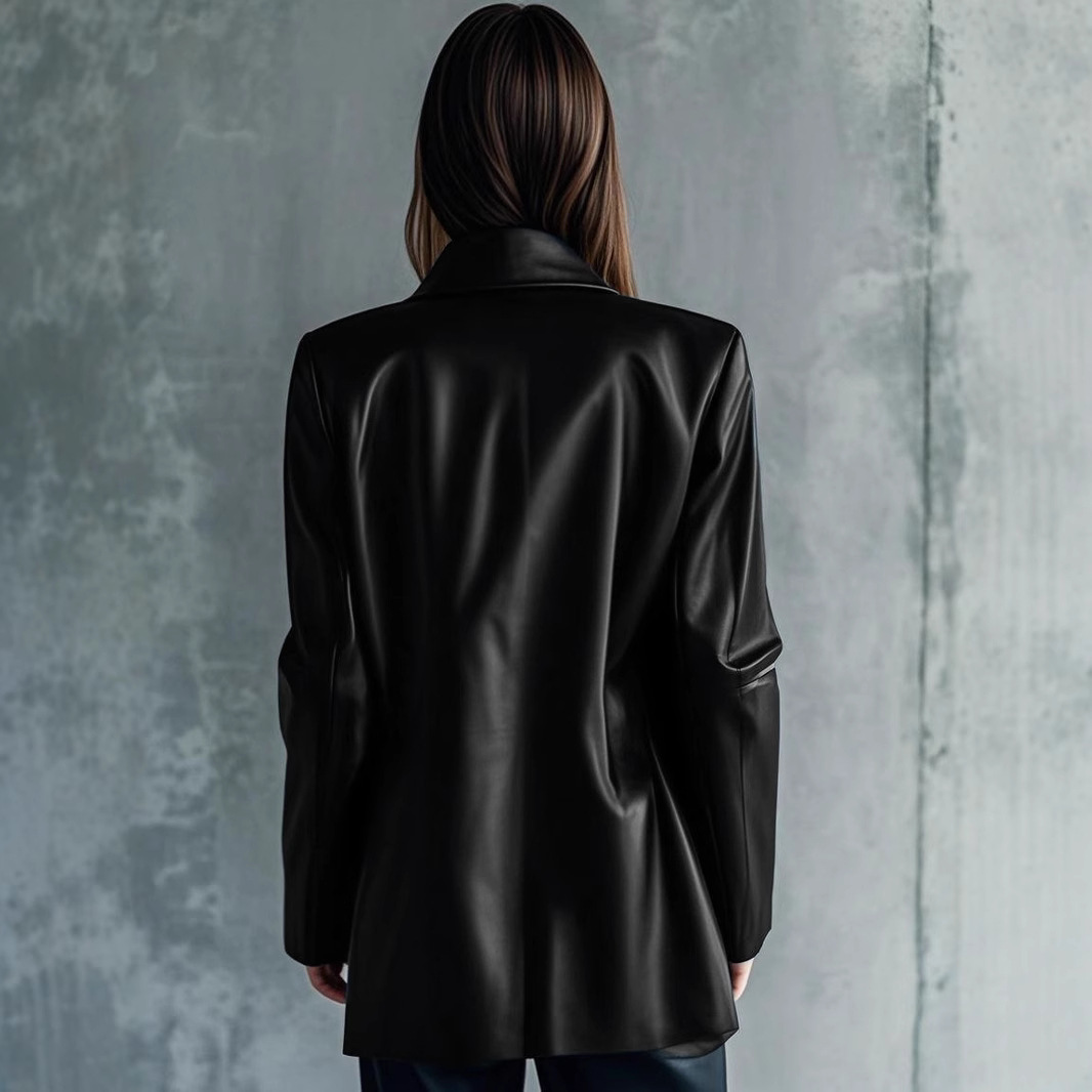 Women's Leather Jacket Elegant High-grade Versatile Casual - Image 4