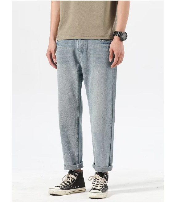 All-matching Casual All-matching Advanced Cropped Denim Pants - Image 6