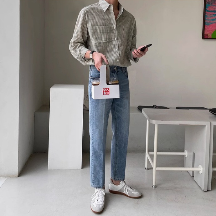 All-matching Casual All-matching Advanced Cropped Denim Pants - Image 3