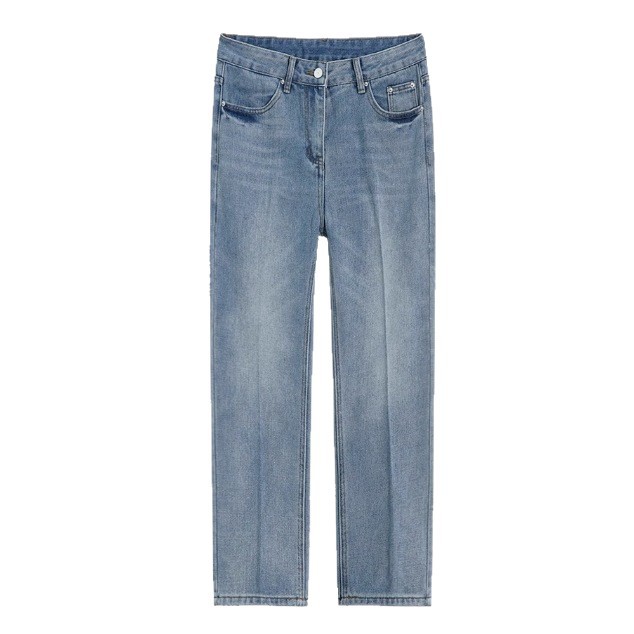 All-matching Casual All-matching Advanced Cropped Denim Pants - Image 2