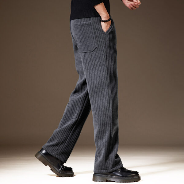 Thick Stripe Velvet Heavy Corduroy Straight Casual Pants - Image 8
