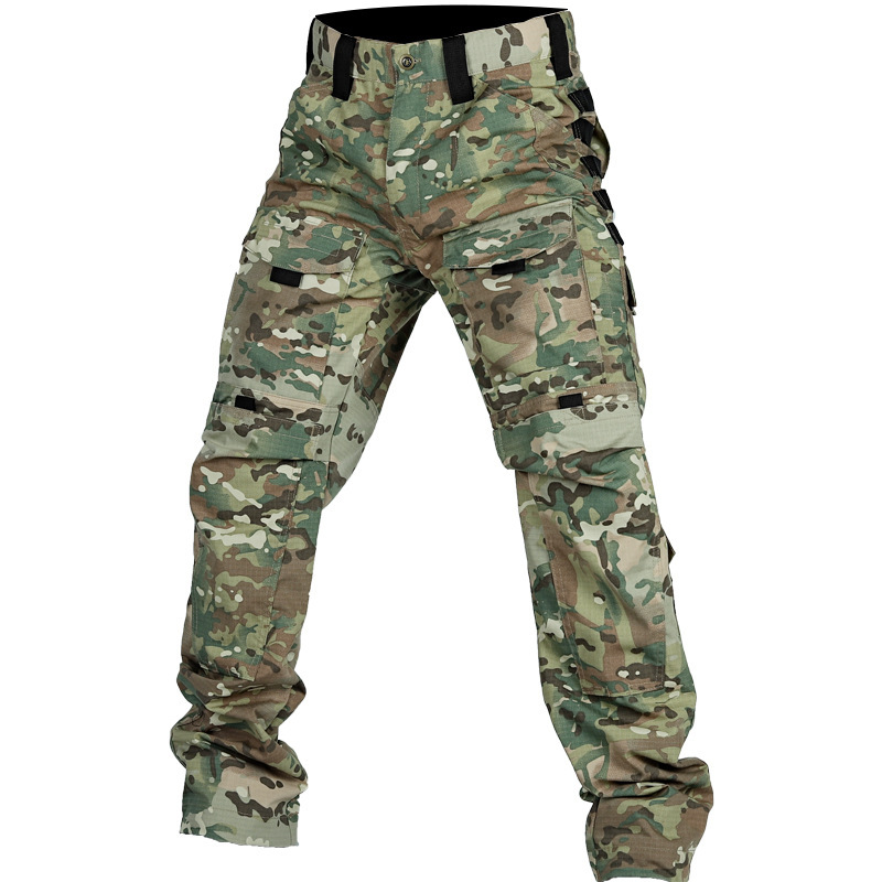 Camouflage Trousers Outdoor Multi-functional Pocket Wear-resistant Training Pants - Image 4