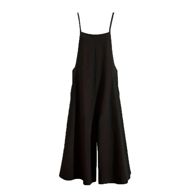 Plus Size Women's Solid Color Casual Jumpsuit - Sleeveless Romper With Pockets For Spring&Summer - Image 6