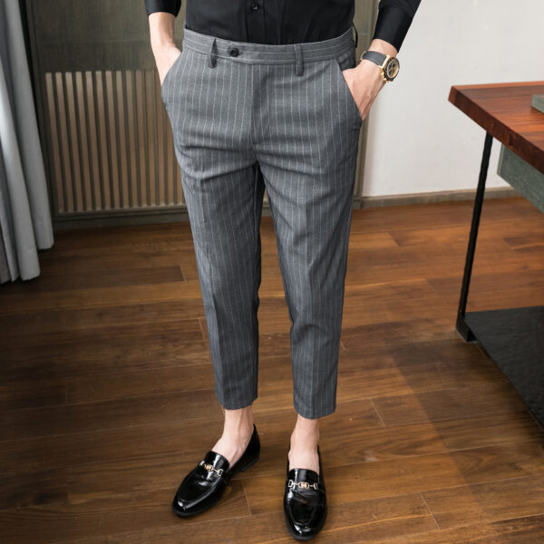 Slim-fit Korean-style Youth Business Suit Pants - Image 5