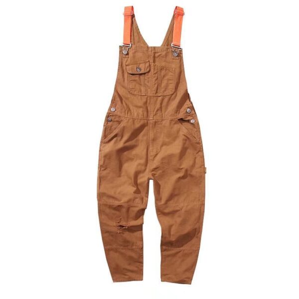 Fashion Men's Straight Cargo Suspender Jumpsuit - Image 2