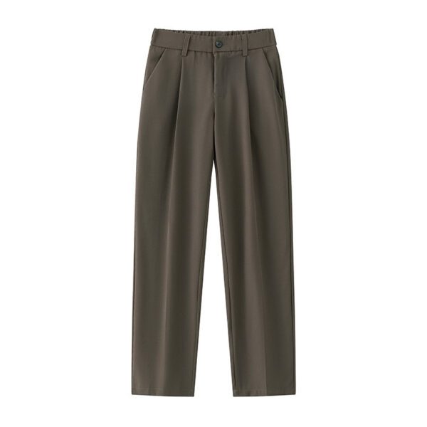 Loose Straight Black Casual Trousers Men - Image 8