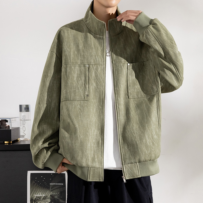 Autumn Weight-catcher Trendy Long Sleeve Casual Coat Men's Clothing - Image 3