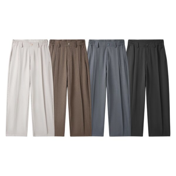 Loose Casual Suit Pants Versatile Straight Draping Effect Trousers - Image 7
