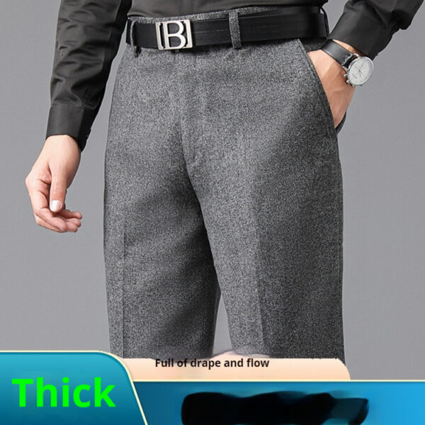Suit Pants Men's Loose Straight High Waist Deep Middle-aged And Elderly - Image 7