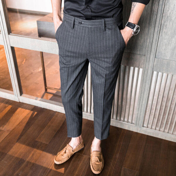 Slim-fit Korean-style Youth Business Suit Pants - Image 4