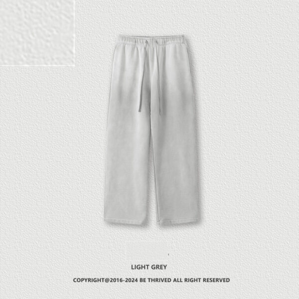 Men's Loose Velvet Thickened Wide Leg Straight Casual Pants - Image 7