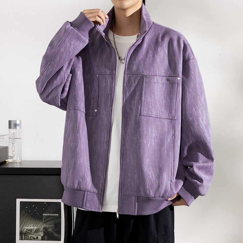 Autumn Weight-catcher Trendy Long Sleeve Casual Coat Men's Clothing - Image 8
