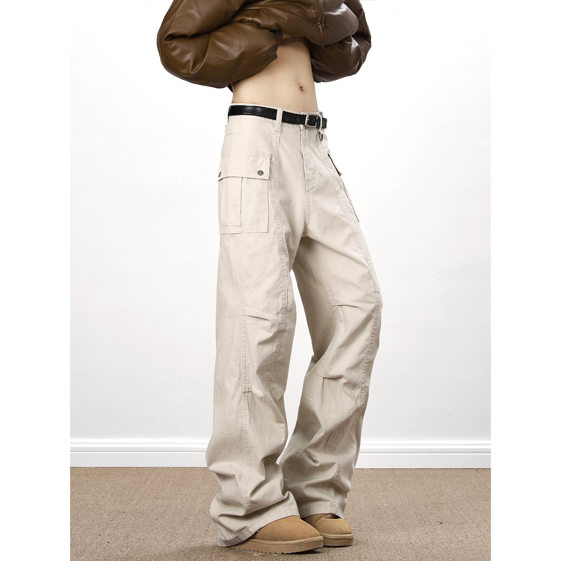 American High Street Washed Distressed Overalls - Image 3