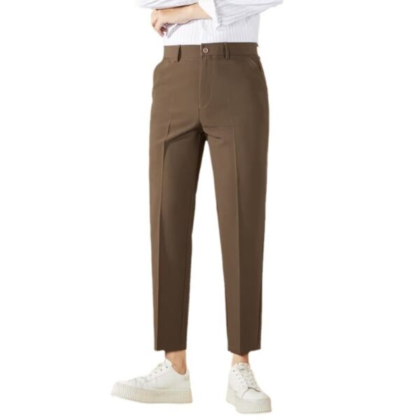 Business Gentleman Straight Casual Cropped Pants Fall - Image 6
