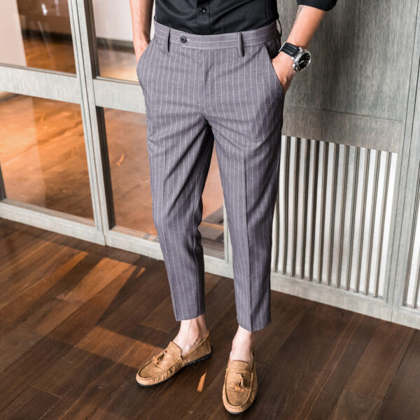 Slim-fit Korean-style Youth Business Suit Pants - Image 10